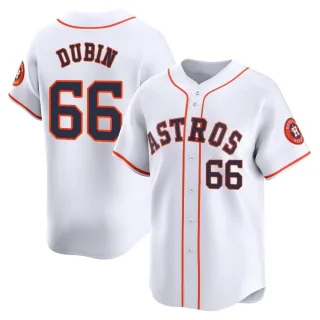 Men's Limited White Shawn Dubin Houston Astros Home Jersey