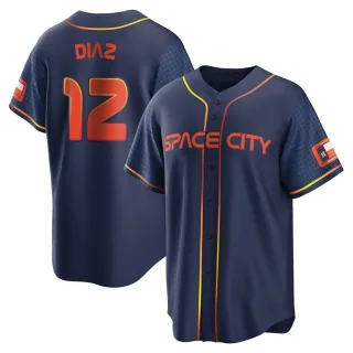 Men's Replica Navy Aledmys Diaz Houston Astros 2022 City Connect Jersey