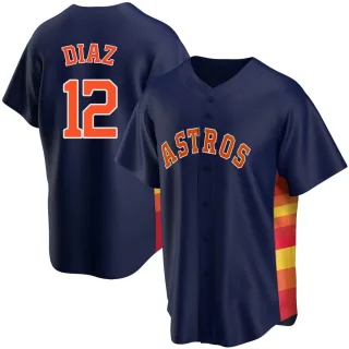 Men's Replica Navy Aledmys Diaz Houston Astros Alternate Jersey