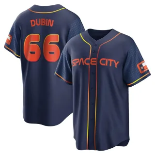 Men's Replica Navy Shawn Dubin Houston Astros 2022 City Connect Jersey