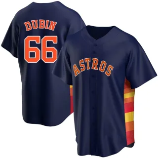 Men's Replica Navy Shawn Dubin Houston Astros Alternate Jersey