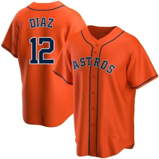 Men's Replica Orange Aledmys Diaz Houston Astros Alternate Jersey