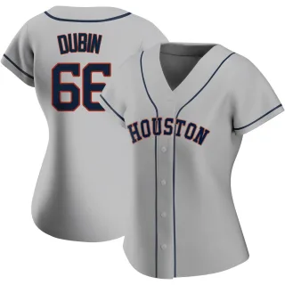 Women's Authentic Gray Shawn Dubin Houston Astros Road 2020 Jersey