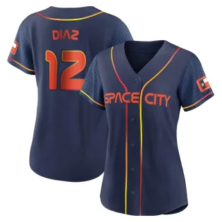 Women's Authentic Navy Aledmys Diaz Houston Astros 2022 City Connect Jersey