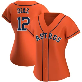 Women's Authentic Orange Aledmys Diaz Houston Astros Alternate Jersey