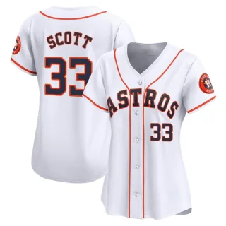 Women's Limited White Mike Scott Houston Astros Home Jersey