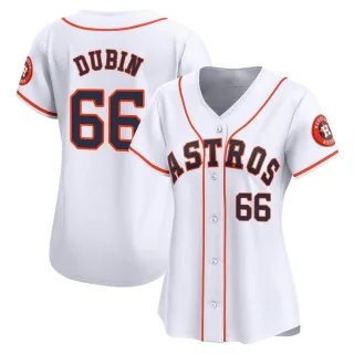 Women's Limited White Shawn Dubin Houston Astros Home Jersey