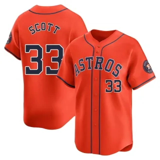 Youth Limited Orange Mike Scott Houston Astros Alternate Jersey