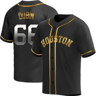 Youth Replica Black Golden Shawn Dubin Houston Astros Alternate Jersey