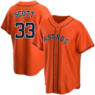 Youth Replica Orange Mike Scott Houston Astros Alternate Jersey