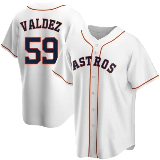 Women's Framber Valdez Houston Astros Replica Black Holographic Alternate  Jersey